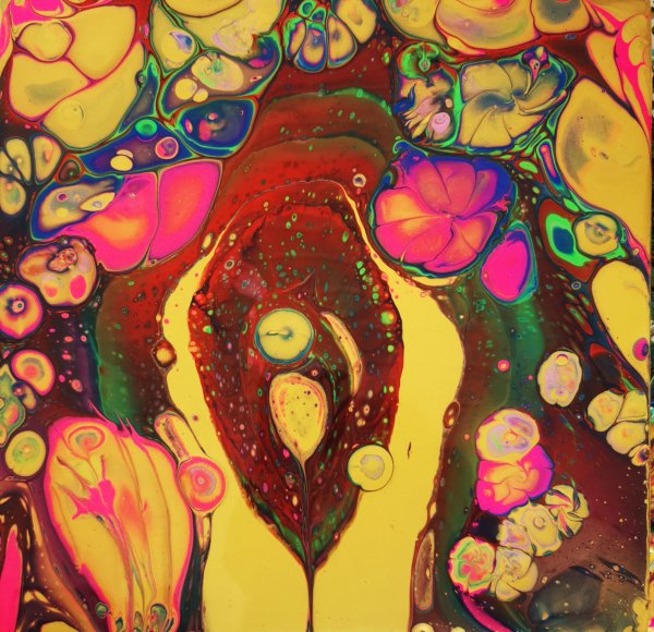 Kunsttherapie und Fluid Art - Blumen und ICH 💖 27.06. Freitag 17:30-20:00